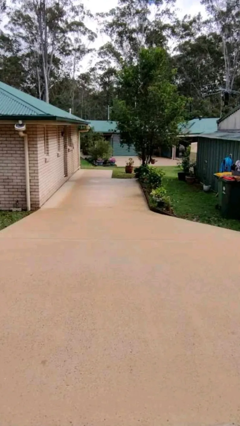 Driveway clean — after