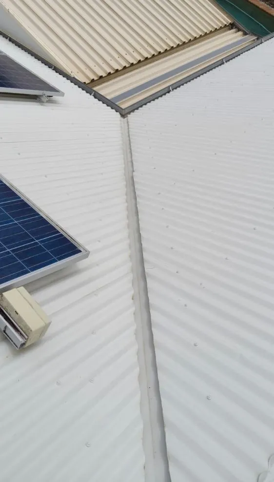 Metal roof — after