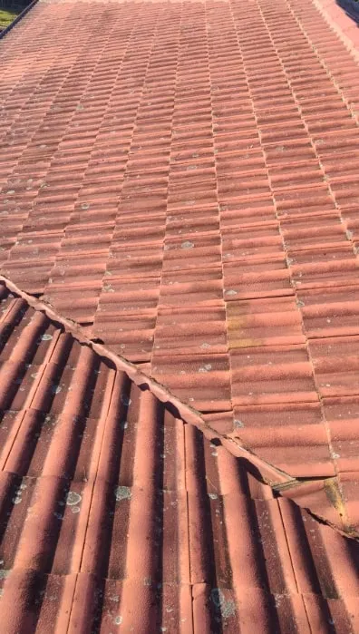 Tile roof — before